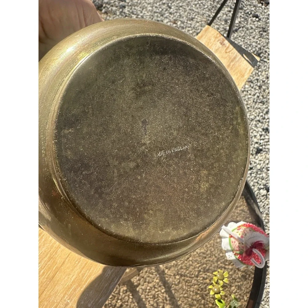 Small Brass Vintage Planter Defected See Pics